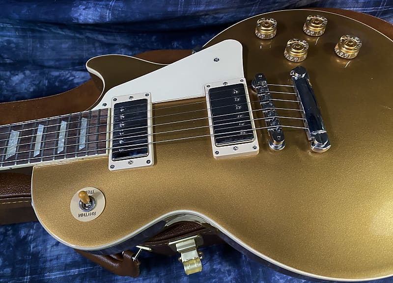 NEW ! 2024 Gibson Les Paul 50's Standard Bizarre Guitar 50th Anniversary Limited Edition All Gold Top, Back & Neck - Upgraded 57 Classic Pick-Ups - Speed Knobs - Titanium Saddles - Authorized Dealer - G03762 - 10 lbs