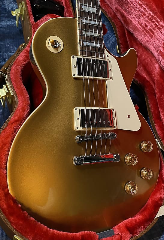 NEW ! 2024 Gibson Les Paul 50's Standard Bizarre Guitar 50th Anniversary Limited Edition All Gold Top, Back & Neck - Upgraded 57 Classic Pick-Ups - Speed Knobs - Titanium Saddles - Authorized Dealer - G03783 - 9.5 lbs!