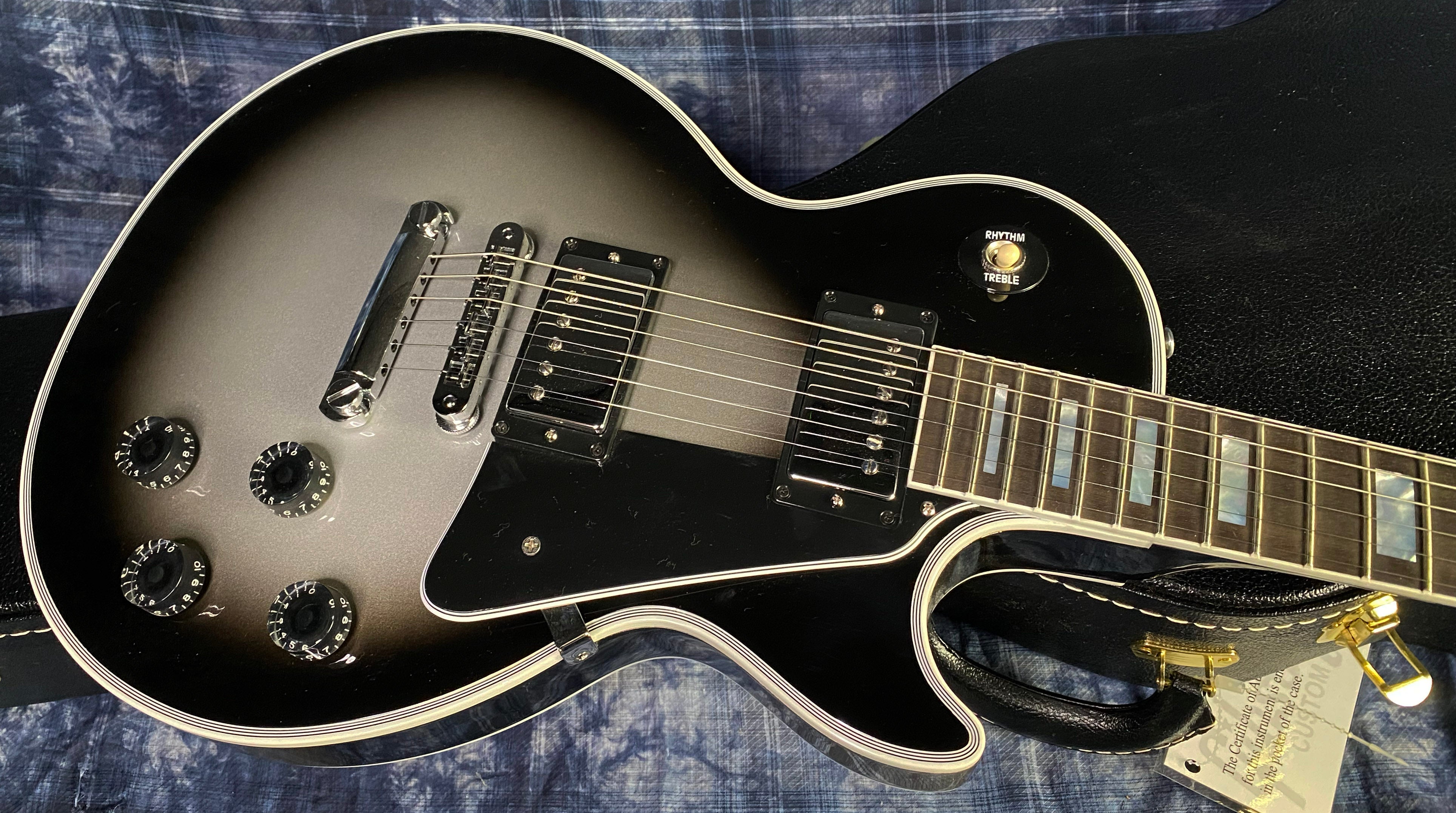 NEW! 2024 Gibson Custom Shop Les Paul Custom - Authorized Dealer - Silverburst - Super RARE! 10 lbs of LP Tone! - G02789