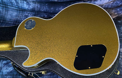 NEW! 2024 Gibson Dealer Select Custom Ordered Custom Shop Les Paul Custom - Large Flake Gold Sparkle - Authorized Dealer - 10 lbs - G03862