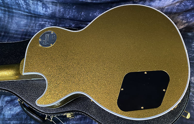 NEW! 2024 Gibson Dealer Select Custom Ordered Custom Shop Les Paul Custom - Large Flake Gold Sparkle - Authorized Dealer - 10 lbs - G03862