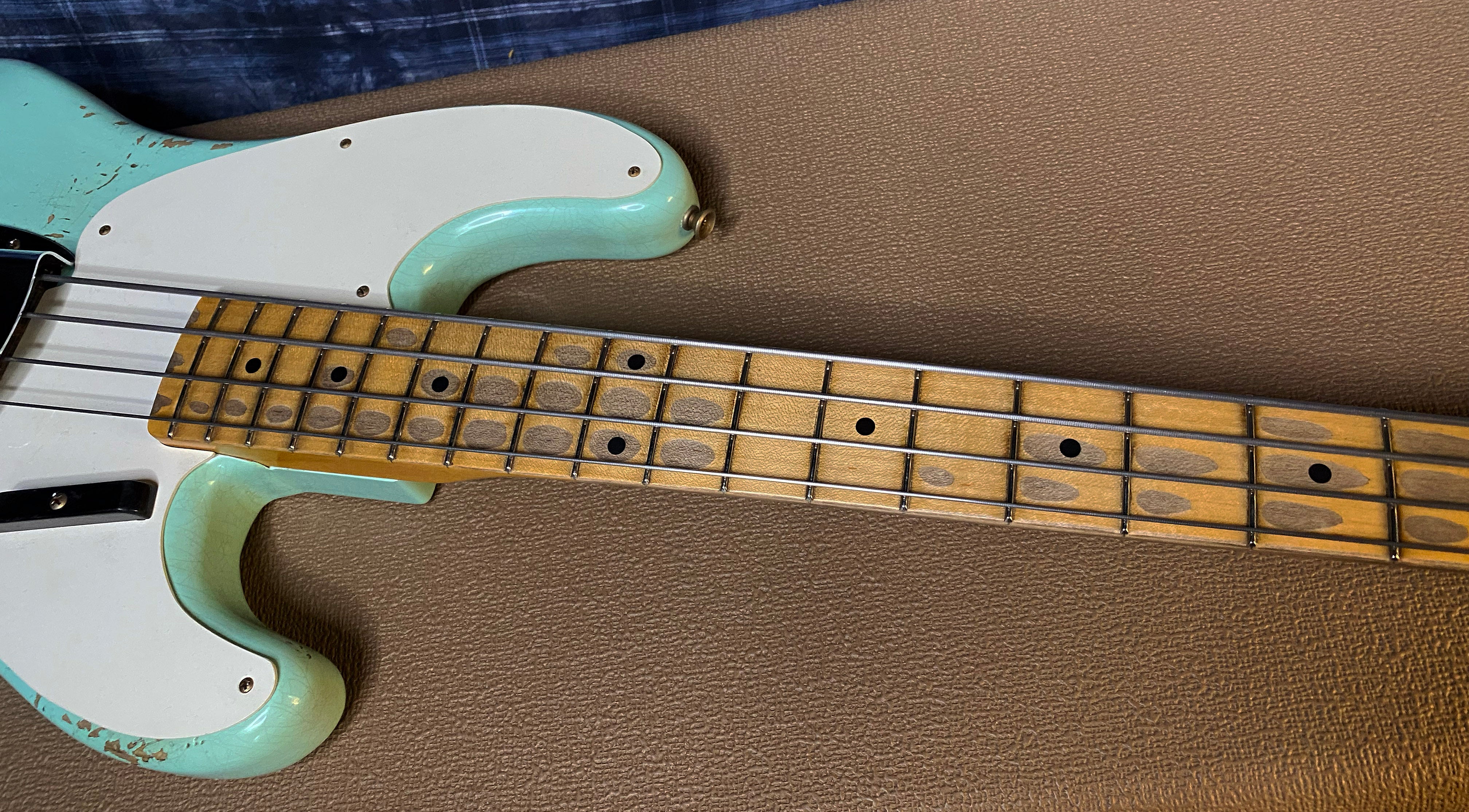 NEW!! 2024 Fender Custom Shop '55 Precision Bass Relic - Surf Green - 8.6 lbs Authorized Dealer! G03363