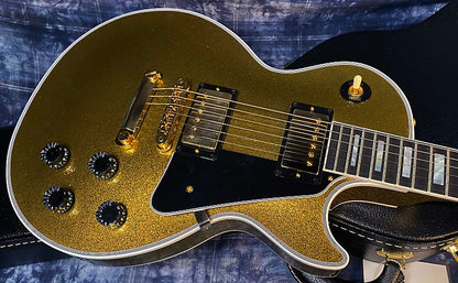 NEW ! 2024 Gibson Special Order Custom Shop Les Paul Custom Dealer Select - Gold Sparkle - Authorized Dealer - 10.4 lbs - G03869