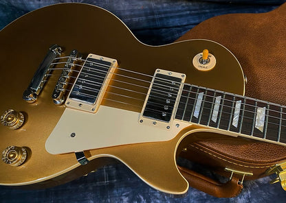 NEW ! 2024 Gibson Les Paul 50's Standard Bizarre Guitar 50th Anniversary Limited Edition All Gold Top, Back & Neck - Upgraded 57 Classic Pick-Ups - Speed Knobs - Titanium Saddles - Authorized Dealer - G03800 - 9.7 lbs