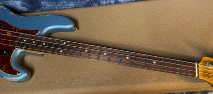 NEW ! 2024 Fender Custom Shop '63 Precision Bass Relic - Blue Ice Metallic - 9.2 lbs - Authorized Dealer! In Stock! G03383