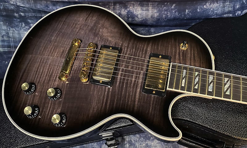 NEW ! 2024 Gibson Les Paul Supreme - Trans Ebony Burst - Authorized Dealer - Only 8.2 lbs - G03819