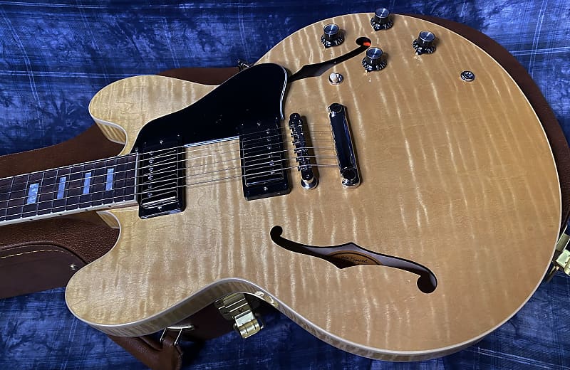 NEW ! 2024 Gibson ES-335 Block Inlay - Figured Natural - Authorized Dealer - Beautiful Quilted Maple - Only 8.1 lbs - G03823