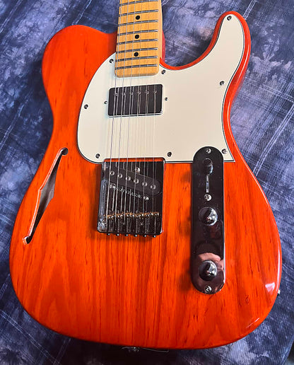 G&L ASAT Classic Bluesboy Semi-Hollow Body - Clear Orange