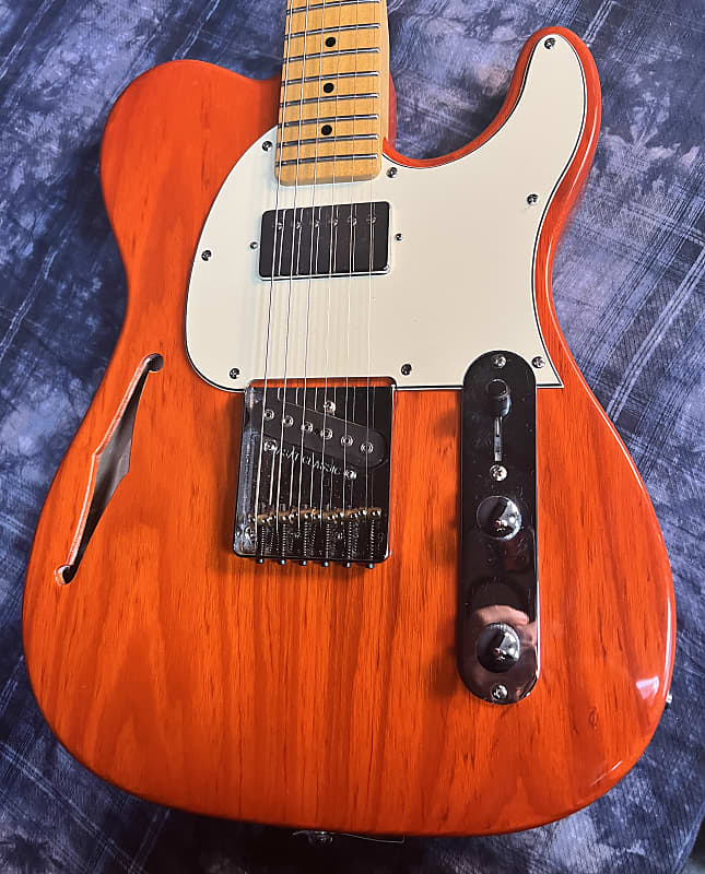 G&L ASAT Classic Bluesboy Semi-Hollow Body - Clear Orange