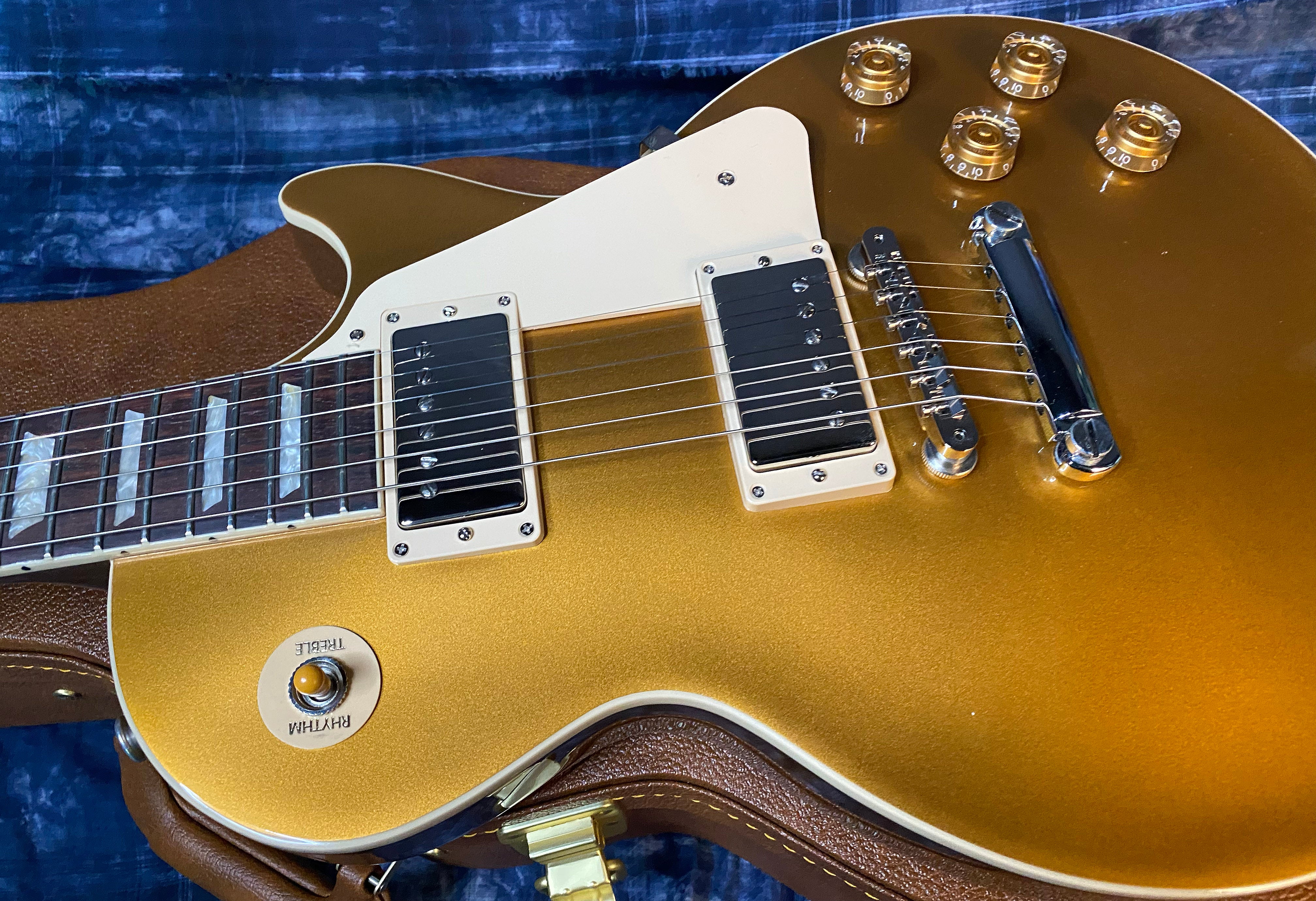 NEW ! 2024 Gibson Les Paul 50's Standard Bizarre Guitar 50th Anniversary Limited Edition All Gold Top, Back & Neck - Upgraded 57 Classic Pick-Ups - Speed Knobs - Titanium Saddles - Authorized Dealer - G03512 - Only 9.4 lbs!