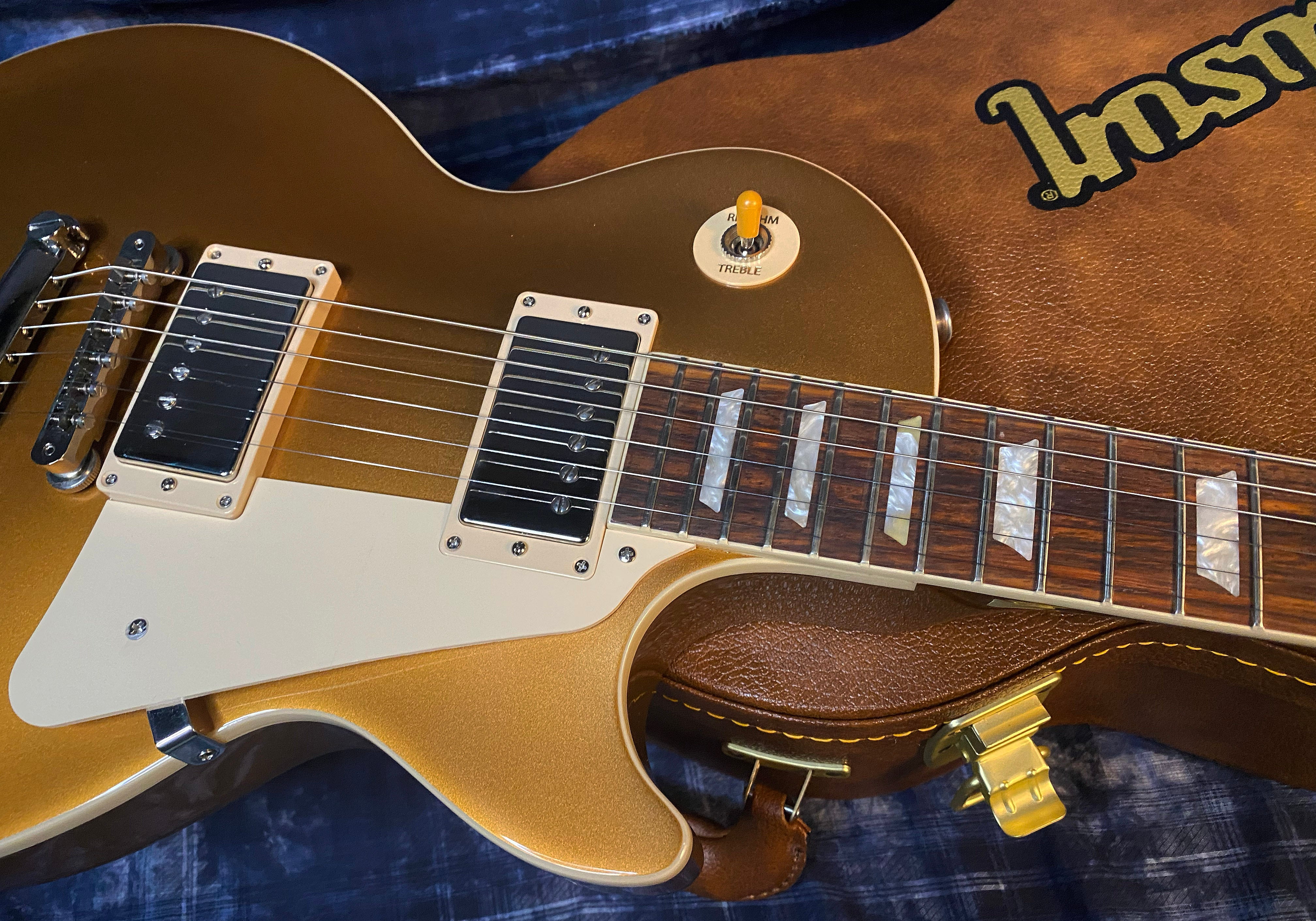 NEW ! 2024 Gibson Les Paul 50's Standard Bizarre Guitar 50th Anniversary Limited Edition All Gold Top, Back & Neck - Upgraded 57 Classic Pick-Ups - Speed Knobs - Titanium Saddles - Authorized Dealer - G03500 - 9.7 lbs