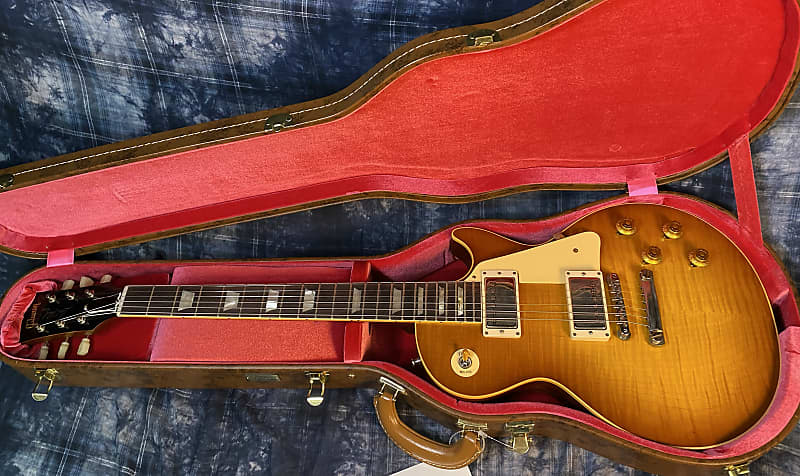 NEW! 2024 Gibson Custom Shop 1959 Les Paul - Golden Poppy - Authorized Dealer - Hand Picked Curly Flame Top VOS - 8.7 lbs - G04203