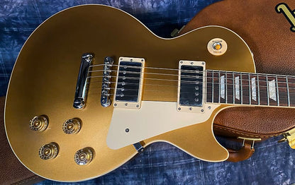 NEW ! 2024 Gibson Les Paul 50's Standard Bizarre Guitar 50th Anniversary Limited Edition All Gold Top, Back & Neck - Upgraded 57 Classic Pick-Ups - Speed Knobs - Titanium Saddles - Authorized Dealer - G03771 - 10.1 lbs