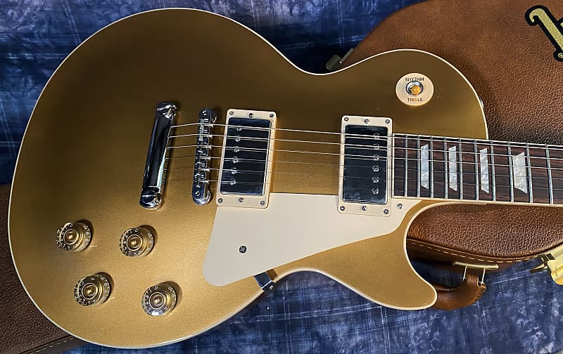 NEW ! 2024 Gibson Les Paul 50's Standard Bizarre Guitar 50th Anniversary Limited Edition All Gold Top, Back & Neck - Upgraded 57 Classic Pick-Ups - Speed Knobs - Titanium Saddles - Authorized Dealer - G03771 - 10.1 lbs