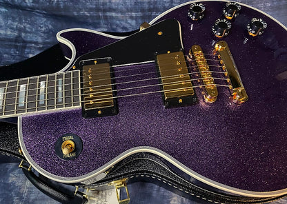 NEW! 2024 Gibson Dealer Select Custom Shop Les Paul Custom Purple Sparkle - Authorized Dealer - 9.9lbs G03948