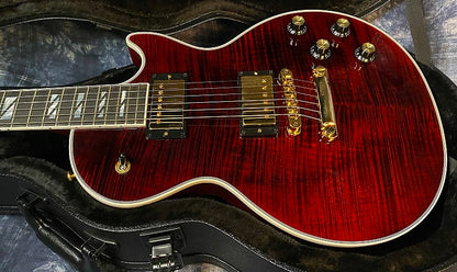 NEW ! 2024 Gibson Les Paul Supreme - Killer Tight Flame Top! Wine Red - Authorized Dealer - Only 8.1 lbs - G04003