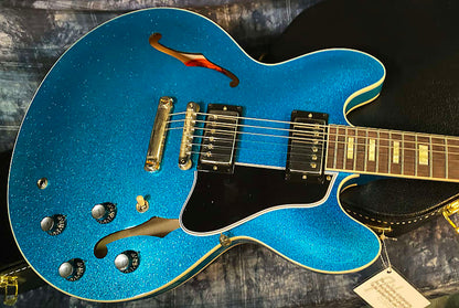 NEW! 2024 Gibson Custom Shop 1964 ES-335 VOS Reissue - Blue Sparkle - Authorized Dealer - 8.4 lbs - G03890