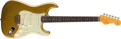 NEW! 2024 Fender #144 Limited Edition '63 Stratocaster Journeyman Relic - Aged Aztec Gold - 8 lbs - Authorized Dealer - Serial #CZ579796