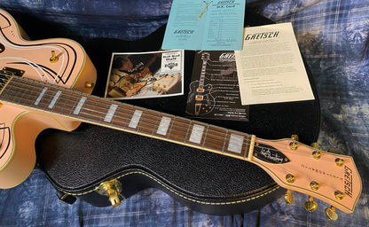 NEW OLD STOCK! 2013 Gretsch G5191TMS Tim Armstrong Custom Hot Rod Walt Grafix - Salmon with Pin Stripes & Hard Shell Case - Authorized Dealer - 7.75lbs - Ultra RARE!