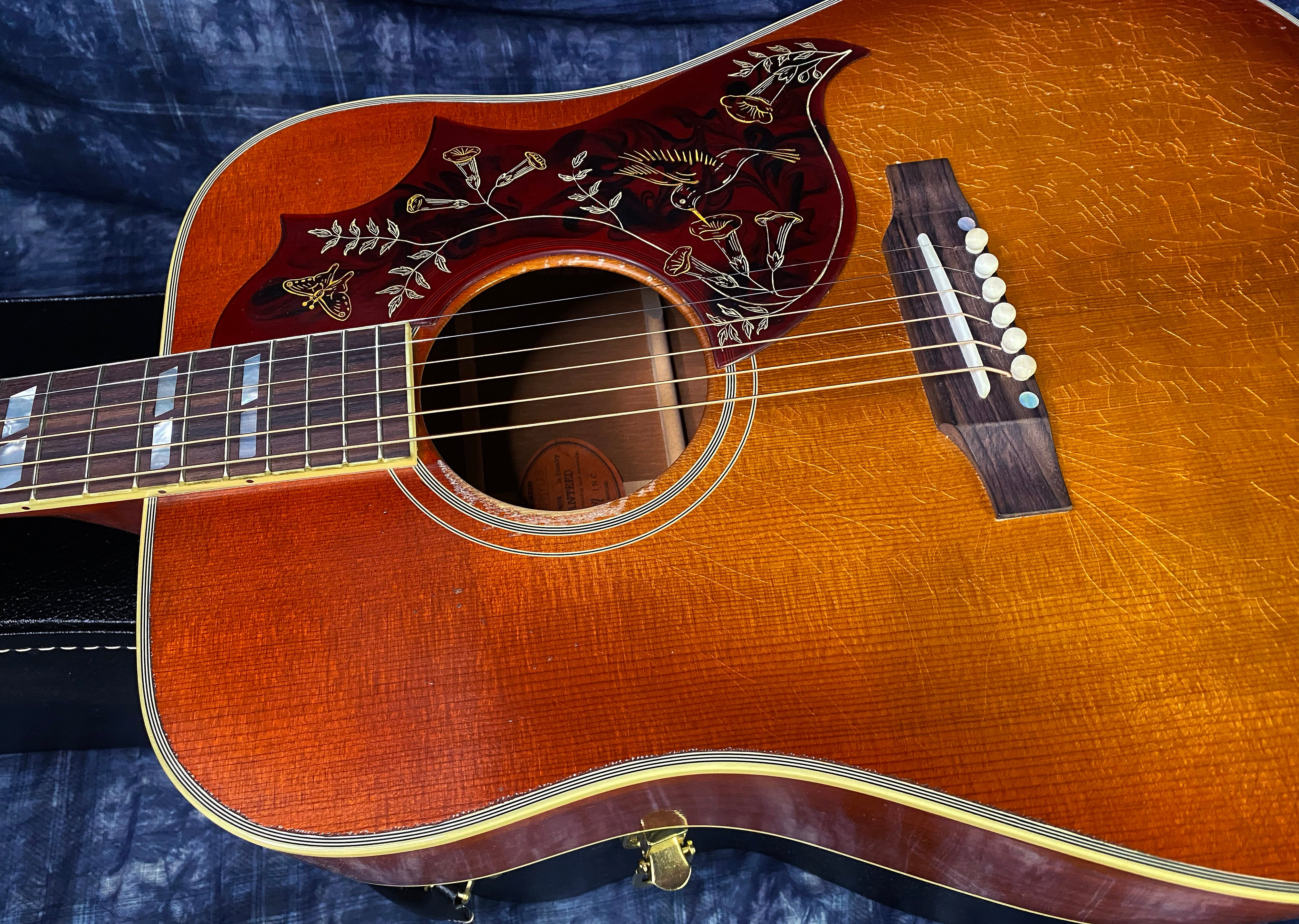 NEW! 2024 Gibson Acoustic 1960 Hummingbird Murphy Lab Light Aged Acoustic Guitar - Cherry Sunburst - Only 4.1 lbs - Authorized Dealer - In-Stock! G03128