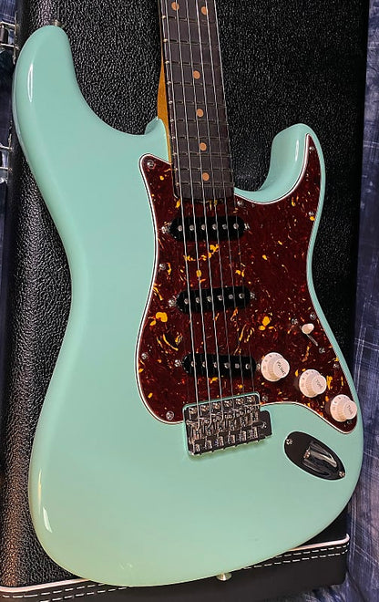 NEW ! 2024 Fender Custom Shop ' 62 Stratocaster Bizarre Guitar Exclusive Flamethrower - Super Limited Edition - Surf Green - AAA Flamed Maple Neck - Authorized Dealer - G03906 - 7.9 lbs