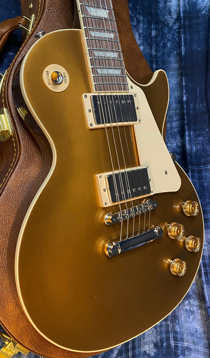 NEW ! 2024 Gibson Les Paul 50's Standard Bizarre Guitar 50th Anniversary Limited Edition All Gold Top, Back & Neck - Upgraded 57 Classic Pick-Ups - Speed Knobs - Titanium Saddles - Authorized Dealer - G03513 - 9.7 lbs!