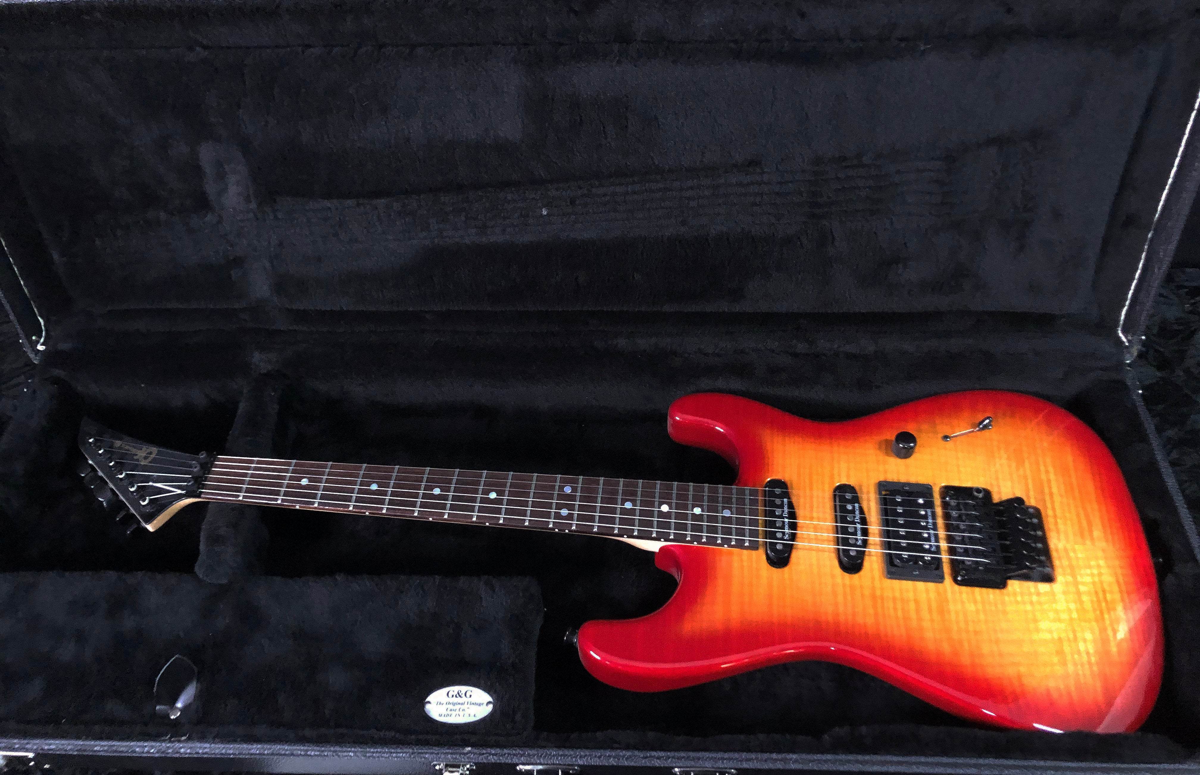 NEW OLD STOCK! 2005 Charvel San Dimas Floyd Rose USA Custom Shop - Flame Top - Sunburst - Authorized Dealer - 8.6lbs - Serial # C6951