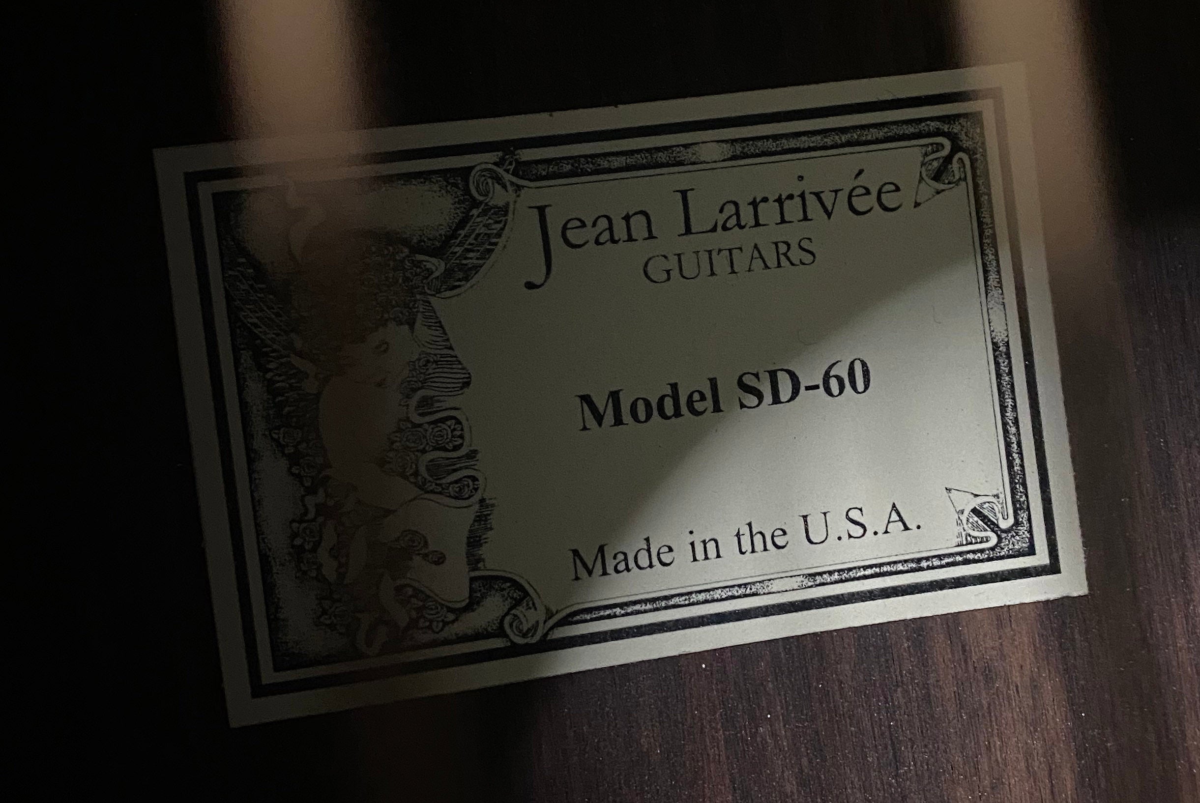 MINT! 2008 Larrivee SD-60 Dreadnaught - New Old Stock - Authorized Dealer - 4.7 lbs - Serial #84412