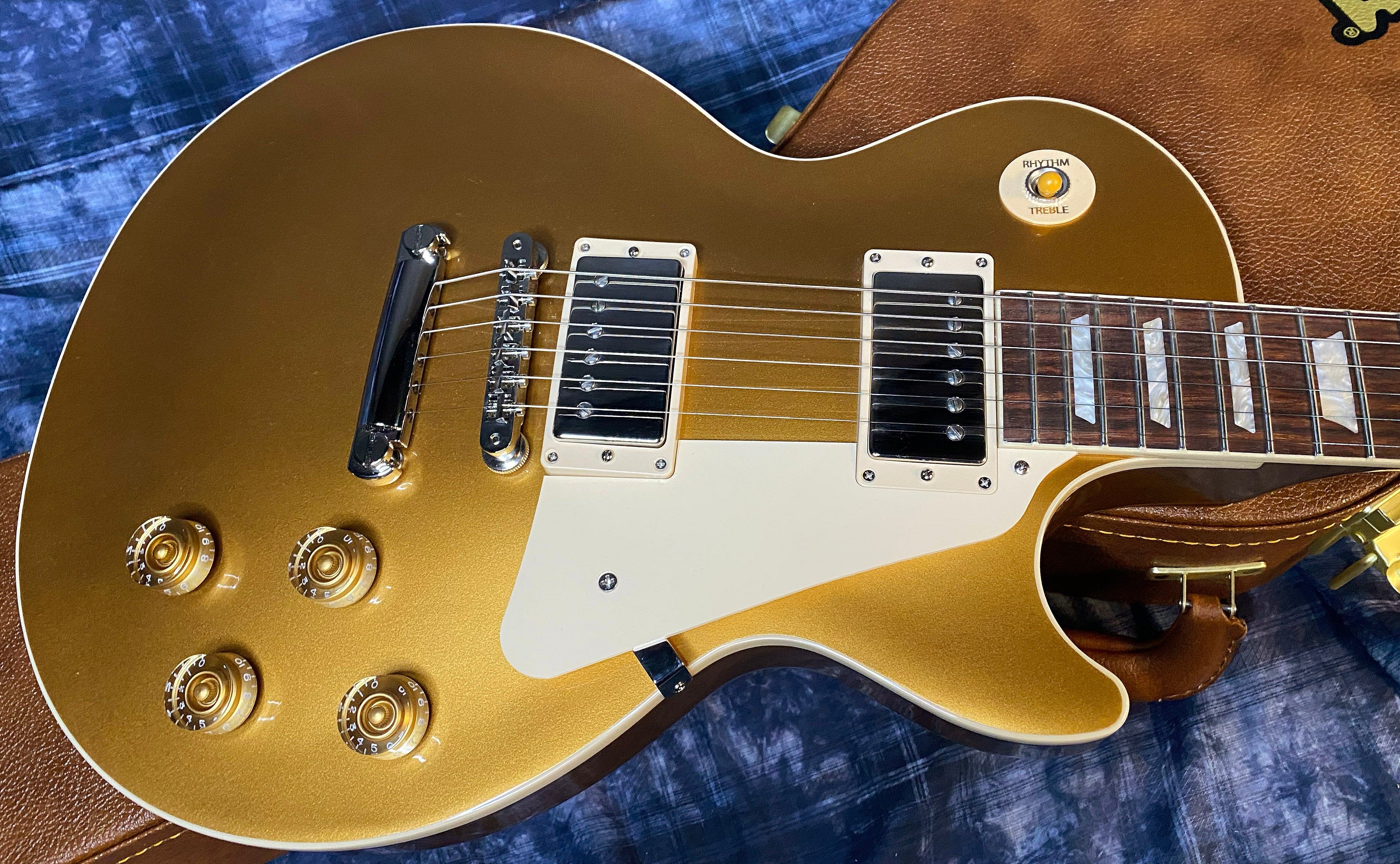 NEW ! 2024 Gibson Les Paul 50's Standard Bizarre Guitar 50th Anniversary Limited Edition All Gold Top, Back & Neck - Upgraded 57 Classic Pick-Ups - Speed Knobs - Titanium Saddles - Authorized Dealer - G03508 - 10.9lbs!