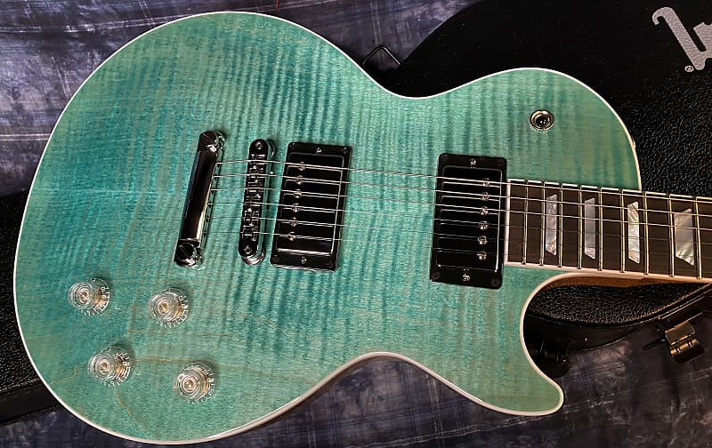 NEW! 2024 Gibson Les Paul Modern Figured - Seafoam Green - Authorized Dealer - 8.6 lbs -G03801