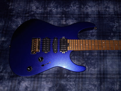 MINT!! Charvel Pro-Mod DK24 HSH 2PT CM Caramelized Maple Neck Mystic Blue 7.4lbs! / Authorized Dealer SAVE