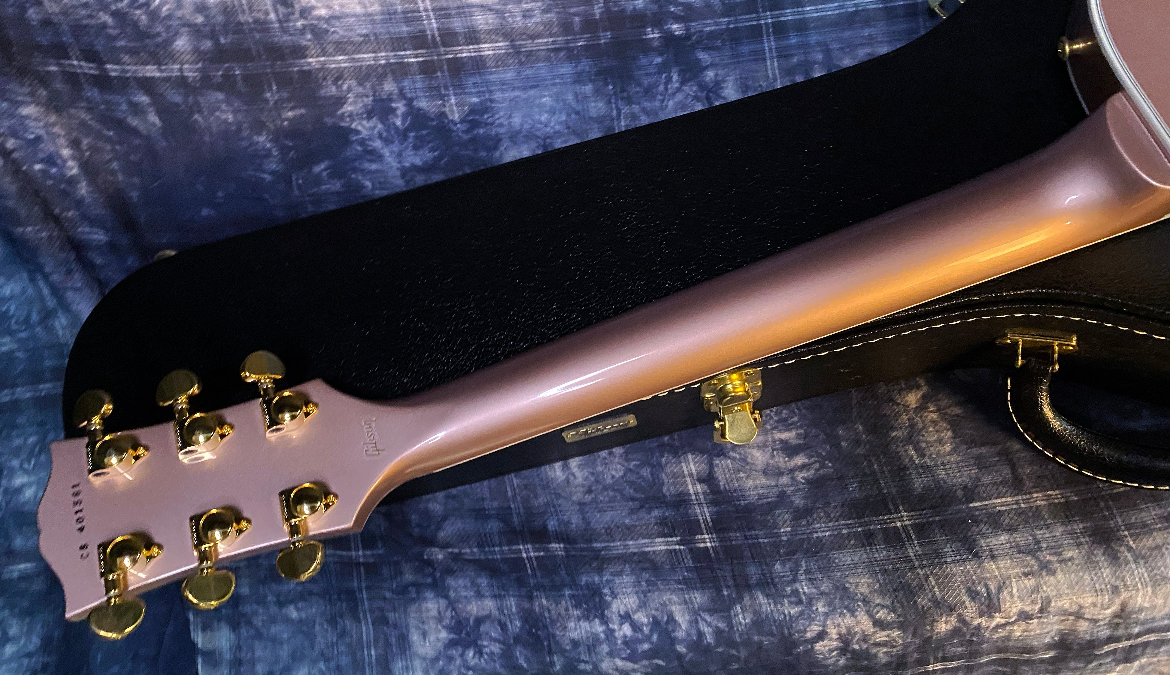 BRAND NEW! 2024 Gibson Dealer Select Custom Shop Les Paul Custom - Rose Gold Authorized Dealer - 10 lbs - G03323