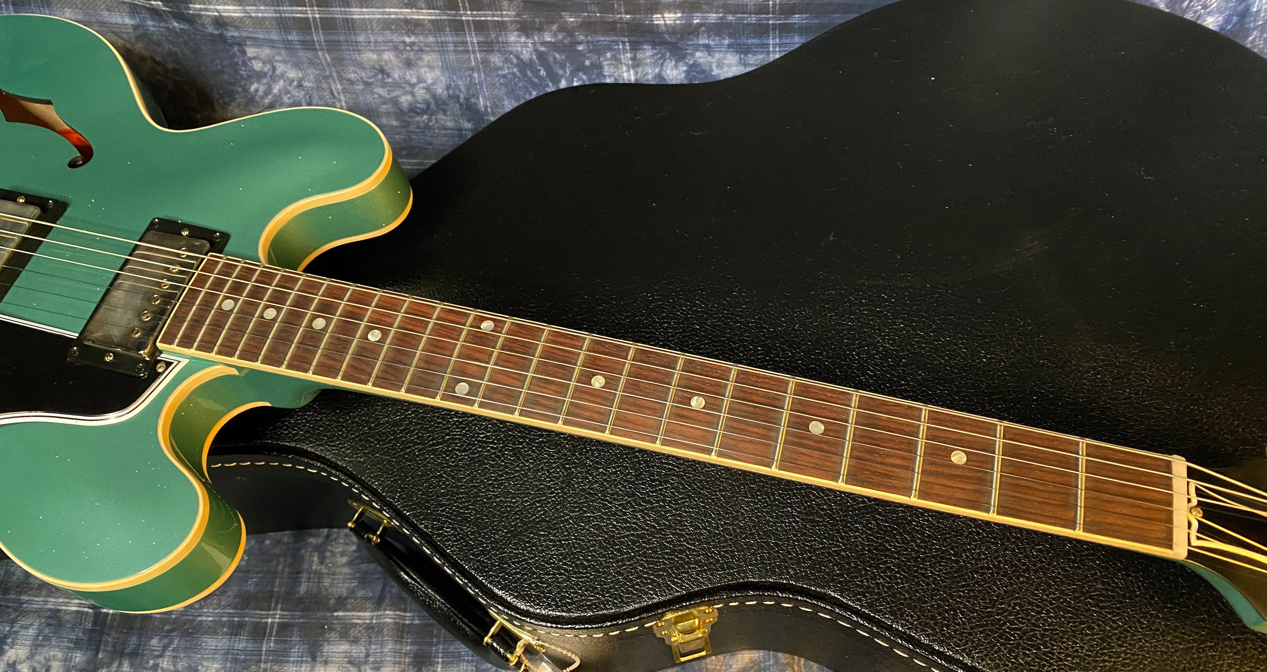 NEW! 2024 Gibson Custom Shop 1961 ES-335 Reissue - Inverness Green Sparkle VOS Finish - Custom Order Made 2 Measure - Super Limited Run - M2M - Authorized Dealer - 8 lbs - G03282