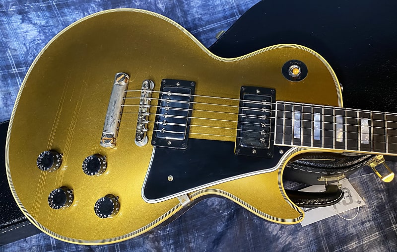 NEW! 2024 Gibson Les Paul Custom 57 Murphy Lab Ultra Light Aged Custom Shop - Bizarre Guitar 50th Anniversary Model - 9.5 lbs - All Double Gold - Authorized Dealer - G04169