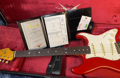 NEW ! 2024 Fender #28 Limited Edition Fat '64 Stratocaster® Journeyman Relic 3A Rosewood Fingerboard - Aged Dakota Red - Authorized Dealer - 7.8lbs - Serial #: L11636