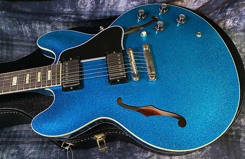 NEW! 2024 Gibson Custom Shop 1964 ES-335 VOS Reissue - Blue Sparkle - Authorized Dealer - 8.4 lbs - G03890