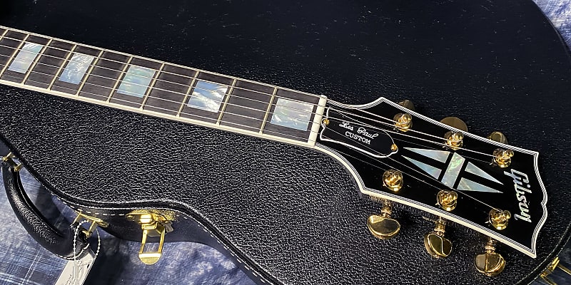 NEW ! 2024 Gibson Dealer Select Custom Shop Les Paul Custom - Large Flake Black Sparkle - Authorized Dealer - 10.6 lbs - G03860