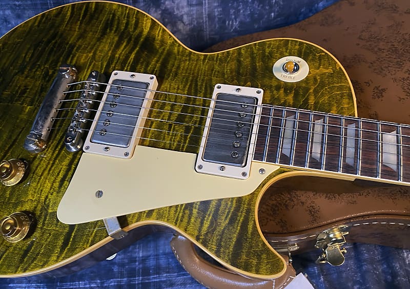 NEW ! 2024 Gibson Custom Shop Dealer Select '59 Les Paul Standard Reissue - Yellow Tiger - Monster Hand Picked Top - 8.25 lbs - Authorized Dealer - G03730