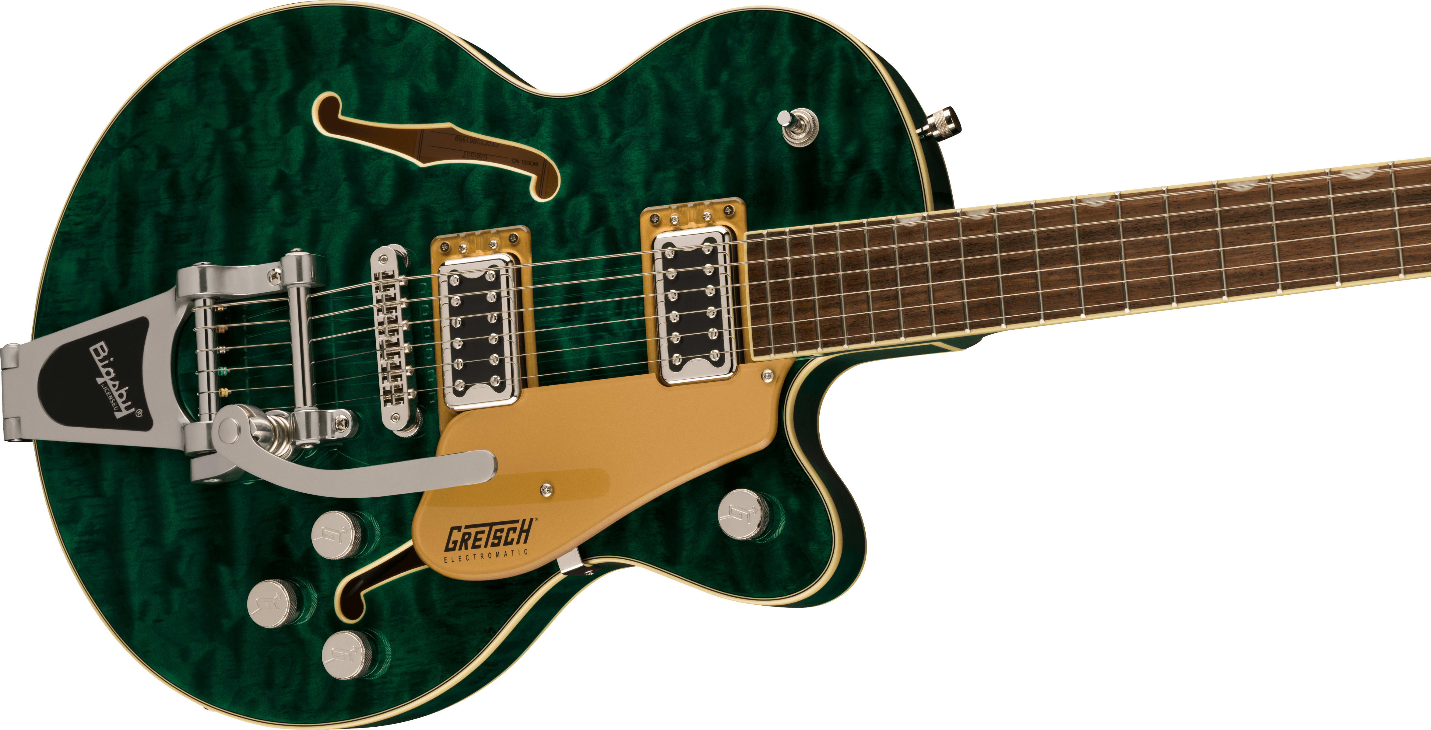 NEW ! 2023 G5655T-QM Electromatic® Center Block Jr. Single-Cut Quilted Maple - Bigsby - Authorized Dealer - In-Stock!