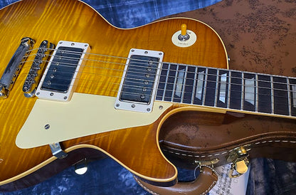 NEW! 2024 Gibson Custom Shop 1959 Les Paul - Golden Poppy - Authorized Dealer - Hand Picked Curly Flame Top VOS - 8.7 lbs - G04152