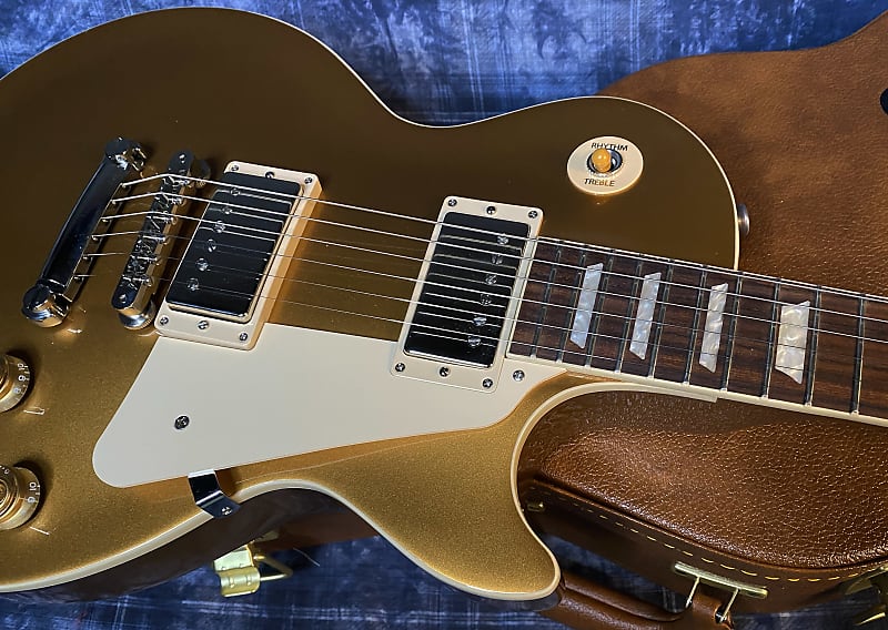 NEW ! 2024 Gibson Les Paul 50's Standard Bizarre Guitar 50th Anniversary Limited Edition All Gold Top, Back & Neck - Upgraded 57 Classic Pick-Ups - Speed Knobs - Titanium Saddles - Authorized Dealer - G03784 - 9.6 lbs!