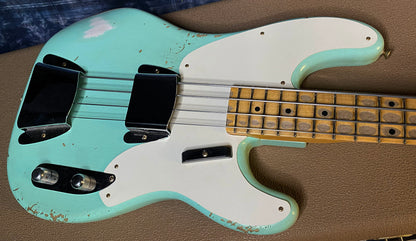 NEW!! 2024 Fender Custom Shop '55 Precision Bass Relic - Surf Green - 8.6 lbs Authorized Dealer! G03363