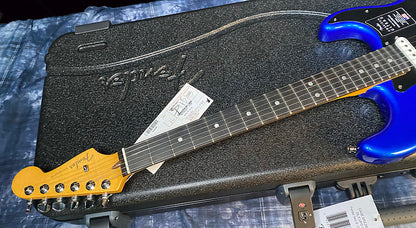 NEW! 2024 Fender American Ultra II Stratocaster HSS - Ebony Fretboard - Noble Blue - Authorized Dealer - In-Stock! 8lbs - G03985