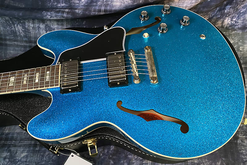 NEW! 2024 Gibson Custom Shop 1964 ES-335 VOS Reissue - Blue Sparkle - Authorized Dealer - 7.9 lbs - G03891