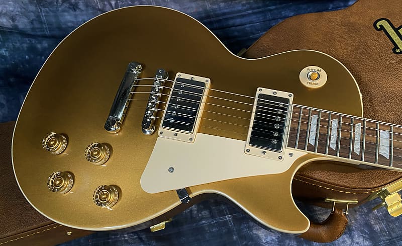 NEW ! 2024 Gibson Les Paul 50's Standard Bizarre Guitar 50th Anniversary Limited Edition All Gold Top, Back & Neck - Upgraded 57 Classic Pick-Ups - Speed Knobs - Titanium Saddles - Authorized Dealer - G03812 - 9.5 lbs