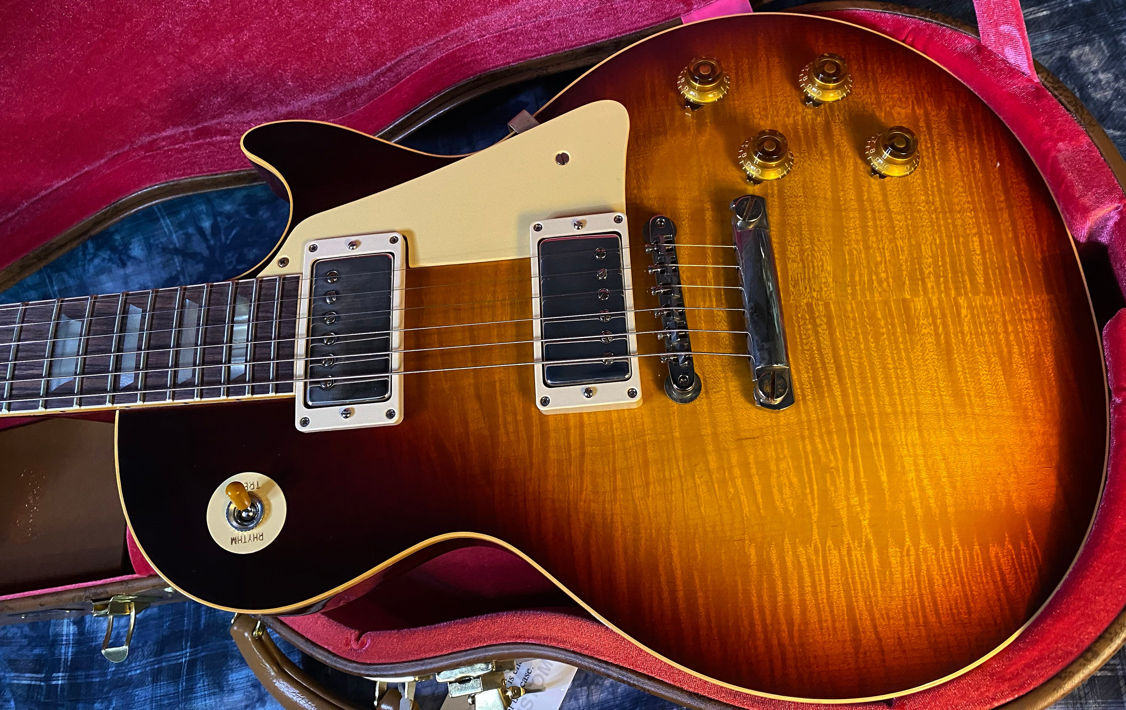 NEW ! 2024 Gibson Custom Shop 1959 Les Paul - Southern Fade Burst VOS - Authorized Dealer - Vintage Look Hand Picked Flame Top - 9.1lbs - G03477