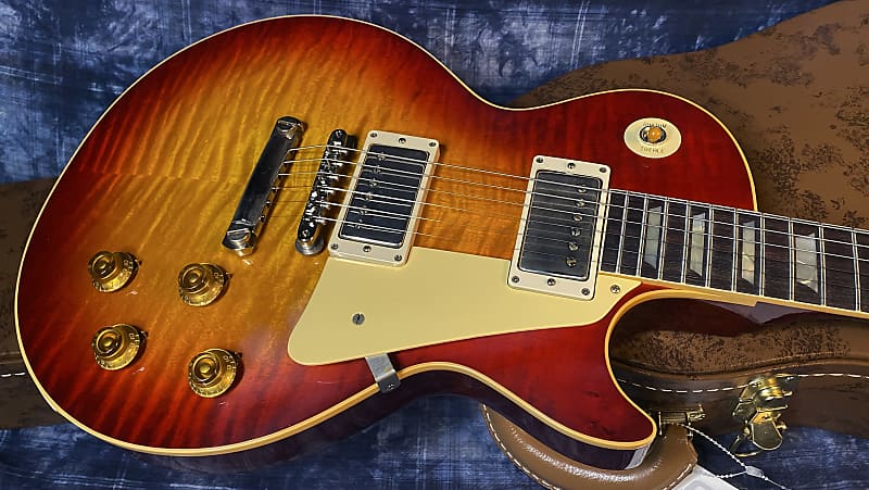 NEW ! 2024 Gibson Custom Shop 1959 Les Paul Factory Burst - Authorized Dealer - Hand Picked Monster Flame / Quilt Top ! WOW - VOS - 8.7 lbs - G03719