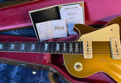 NEW! 2024 Gibson Custom Shop 1954 Les Paul Gold Top Reissue Heavy Aged Murphy Lab - Authorized Dealer - 9.1 lbs - G03718