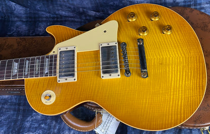 NEW! 2024 Gibson Custom Shop 1959 Les Paul - Dirty Lemon - Authorized Dealer - Hand Picked Killer Flame Top VOS - Only 8.5 lbs! - G03087