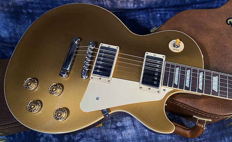 NEW ! 2024 Gibson Les Paul 50's Standard Bizarre Guitar 50th Anniversary Limited Edition All Gold Top, Back & Neck - Upgraded 57 Classic Pick-Ups - Speed Knobs - Titanium Saddles - Authorized Dealer - G03788 - 9.25 lbs